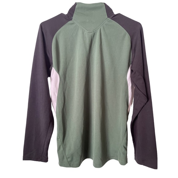 NFL Team Apparel New York Jets Quarter Zip Sweatshirt Youth Large - Picture 8 of 10